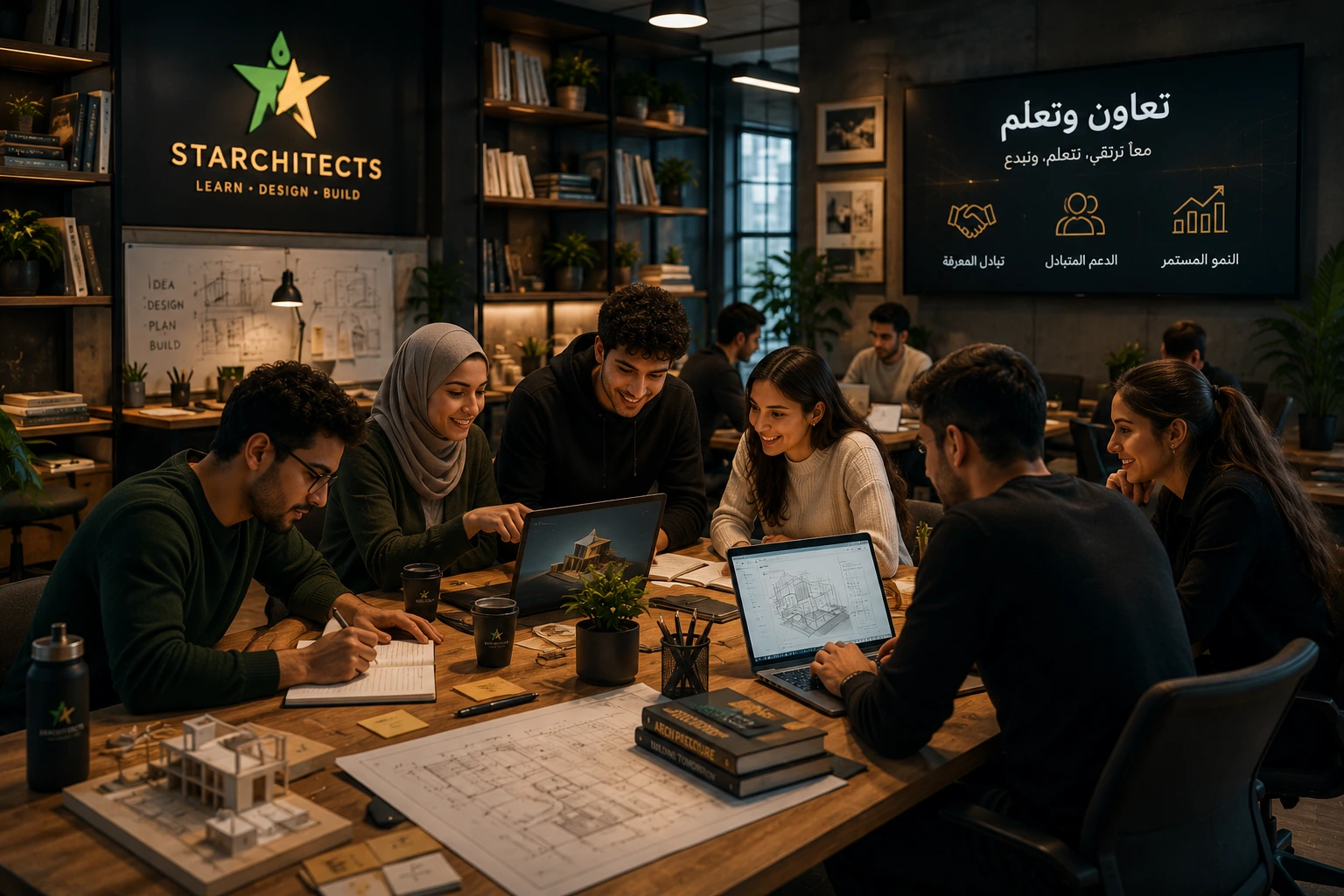 تعلم تعاوني مع مجتمع Starchitects
