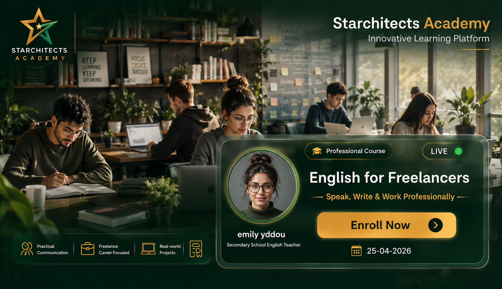 دورة English for freelancer — Starchitects Academy